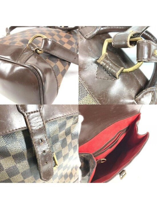 Louis Vuitton Backpack Soho Damier Canvas Ebene Brown main image 4